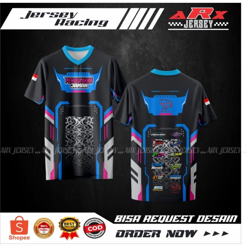 Jual jersey racing pemuda akhir zaman bisa request desain bebas full ...