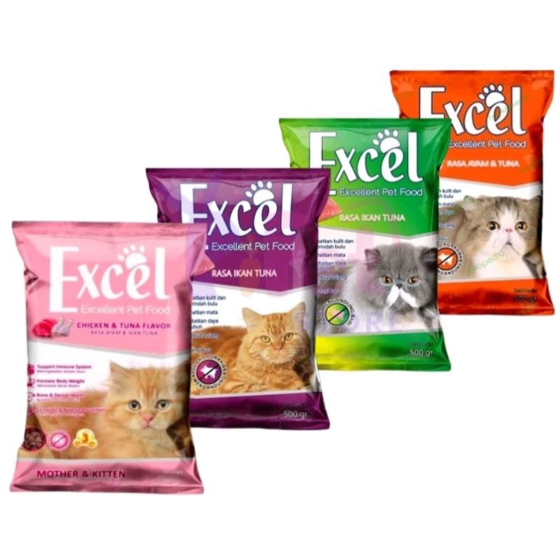 Jual EXcel makanan kucing Mother and Kitten Adult 500 gr | Shopee Indonesia