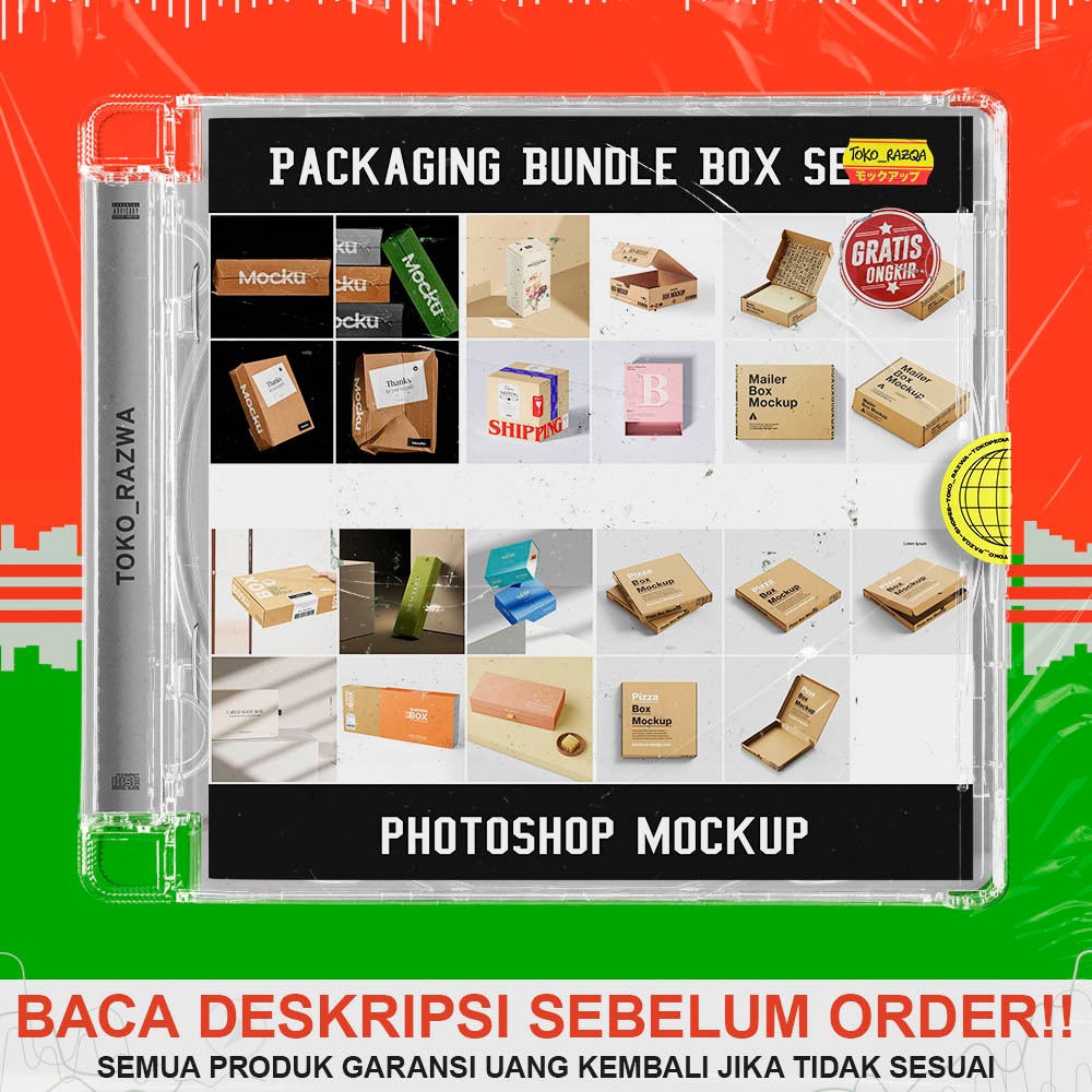 Jual Photoshop Mockup - Packaging Bundle Box Set 1 - 050524 | Shopee ...