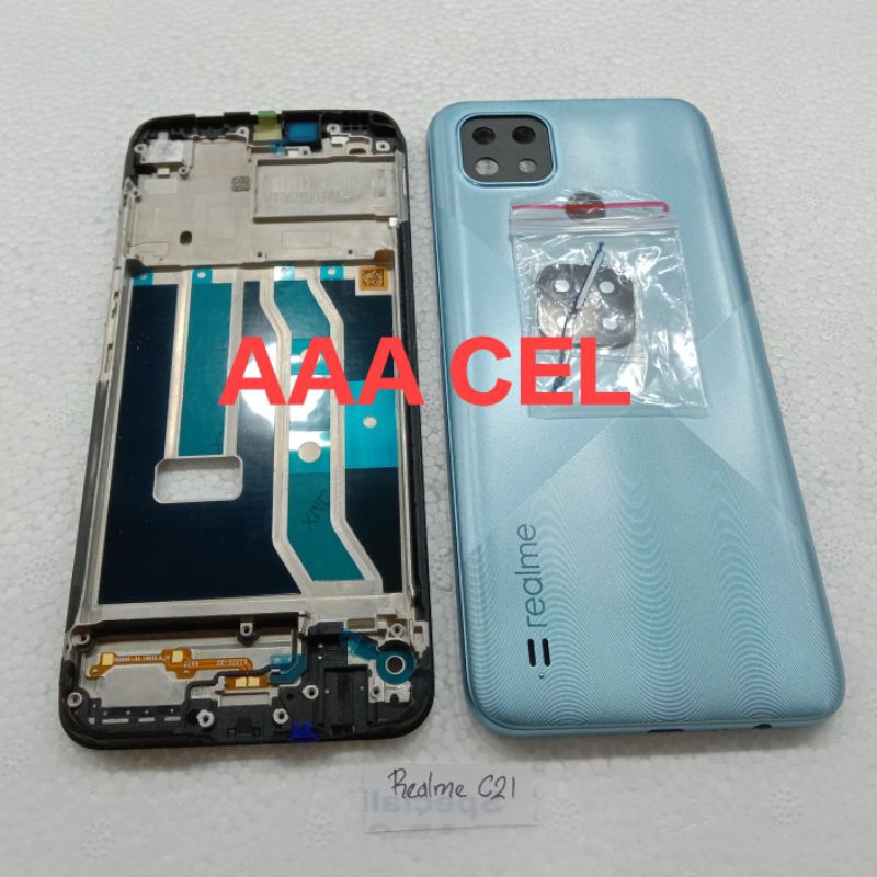 Jual KEAING CESING BACKDOOR+FRAME TATAKAN LCD REALME C21 | Shopee Indonesia