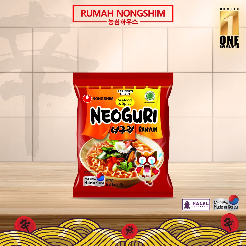 Jual Nongshim Farmers Heart Neoguri Ramyun Seafood And Spicy 120g Made