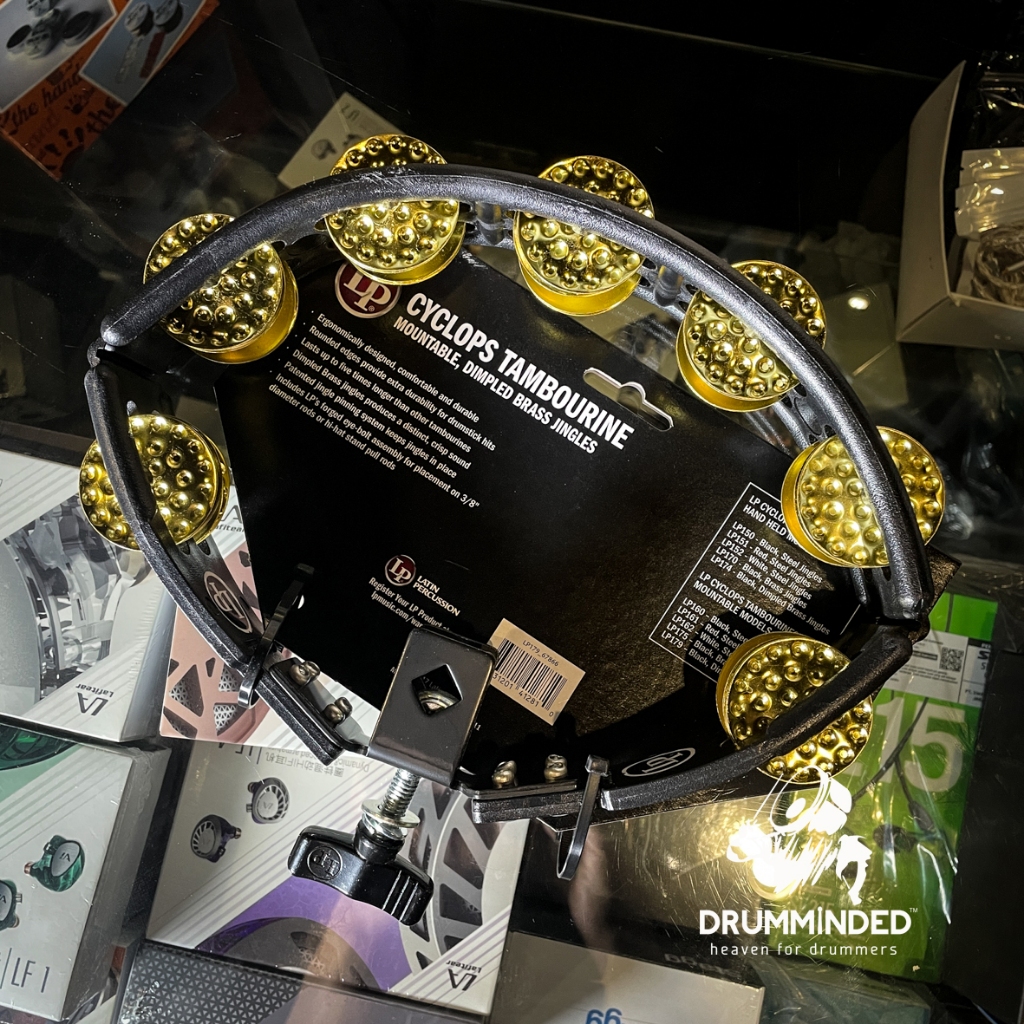 Jual LP Cyclops Mounted Tambourine Dimpled Black | Shopee Indonesia