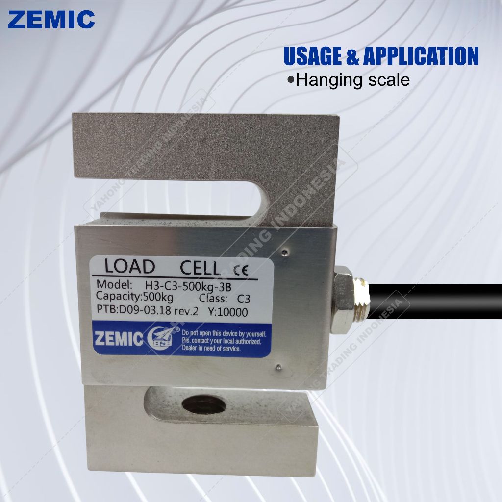 Jual Load Cell H3 C3 500kg Tipe S Loadcell Sensor Berat Timbangan ...