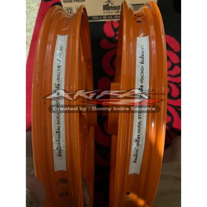 Jual Velg Daiichi Alloy Double Disc Original Suzuki Satria 2Tak 120R ...