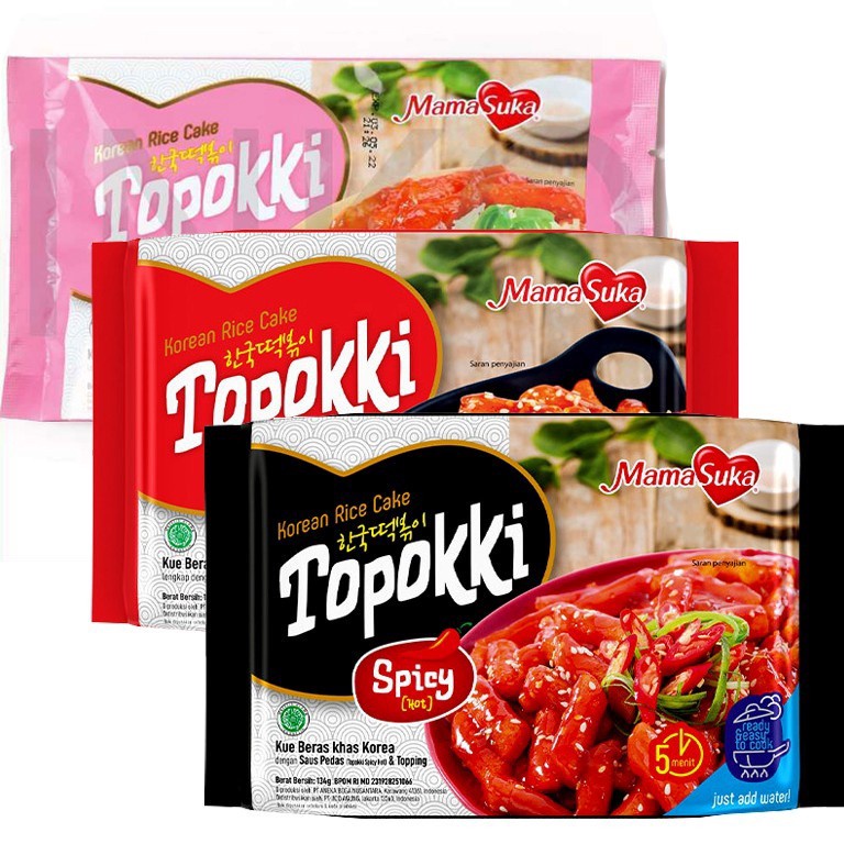 Jual Kilat Hemat Topokki Instan Korea Rice Cake MamaSuka toppoki HALAL ...