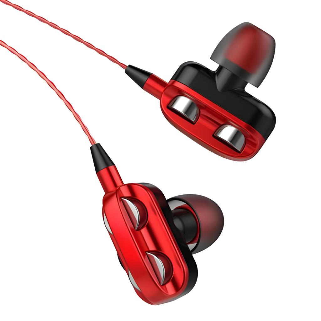 Dual Driver 4d Headphones Jual (COD) 4D Bass Earphone