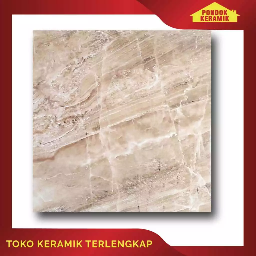 Keramik Lantai Massimo 60x60 Zambia M Beige Motif Marble Marmer
