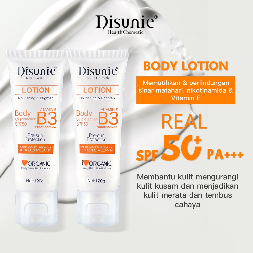 Jual 【Bpom】Disunie brighten body lotion with SPF50 body sunscreen