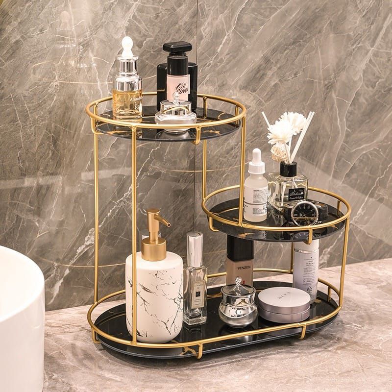 Jual Rak multifungsi model L Marble gold minimalis modern import ...
