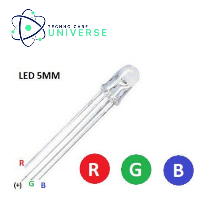 10x LED 5mm RGB Lampeggiante Rapido 6000mcd | Componenti Elettronici - Foto 3
