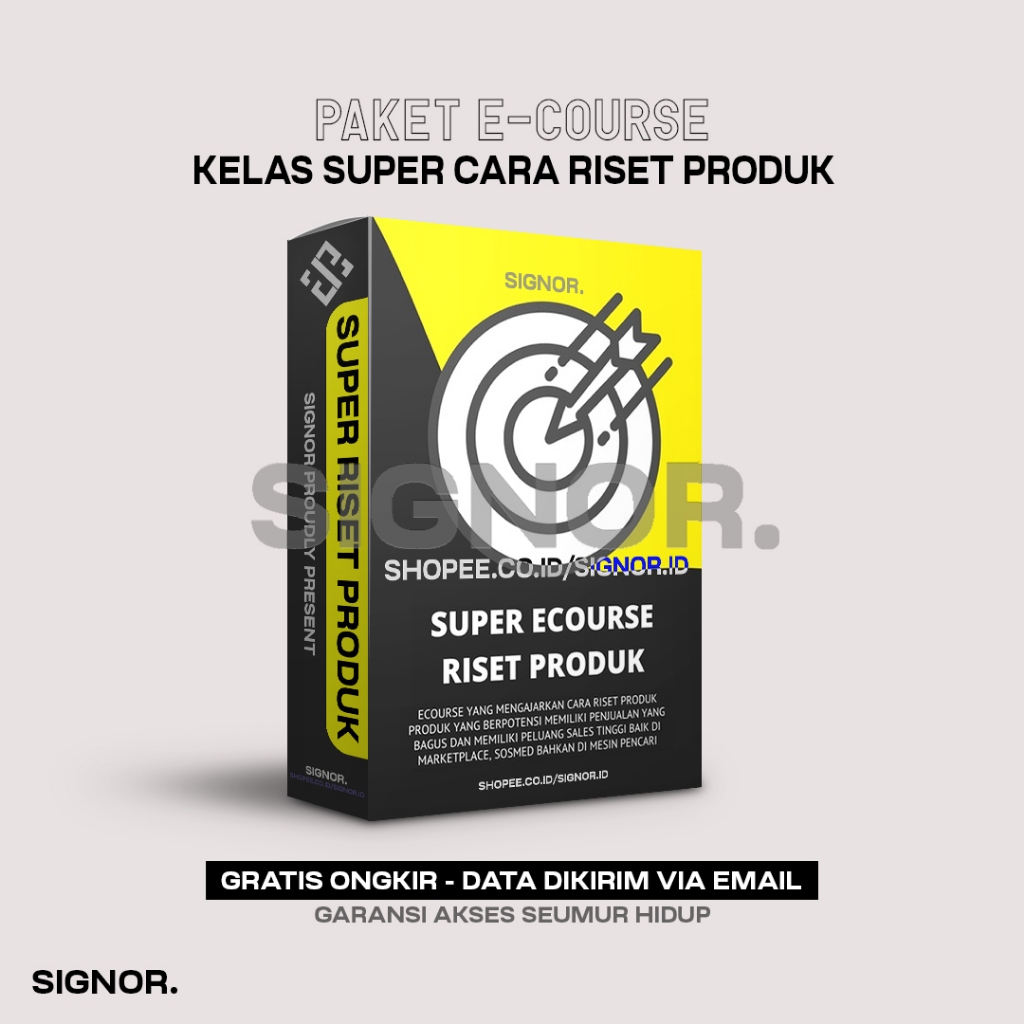 Jual K8387 Kelas Super Riset Produk Ecourse Panduan Lengkap Riset