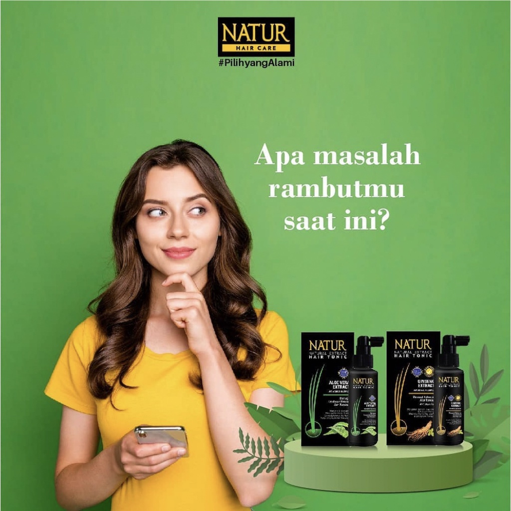 Jual Natur Hair Tonic / Penyubur Rambut 90ML | Shopee Indonesia