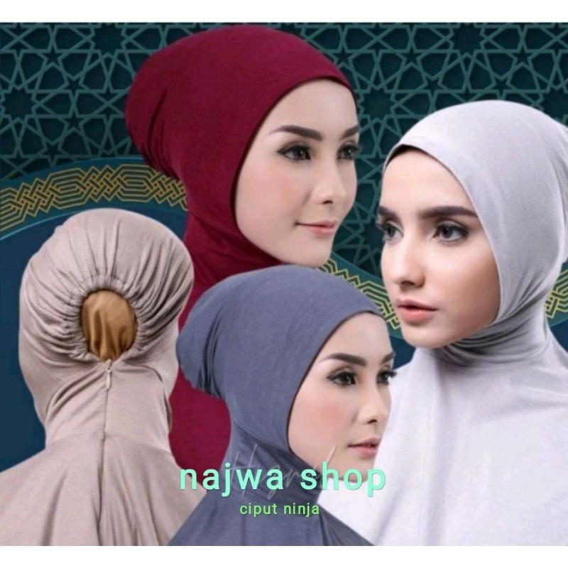 Jual ciput ninja/innr nija /daleman hijab/ciput antem/anti tembem/bahan ...