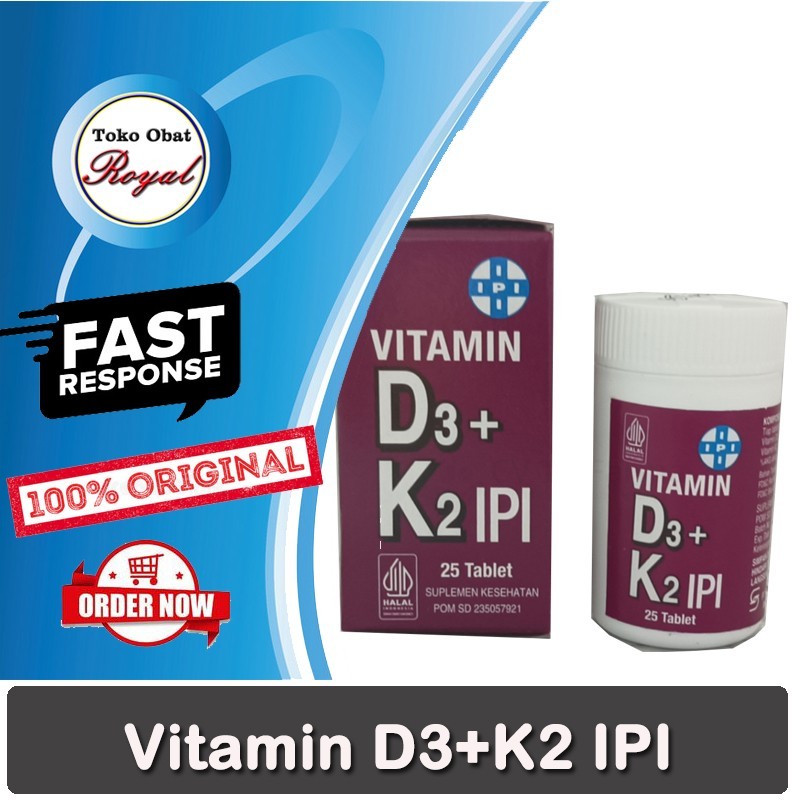 Jual Vitamin D K Iu Ipi Botol Tablet Suplemen Kesehatan Untuk Tulang Harian