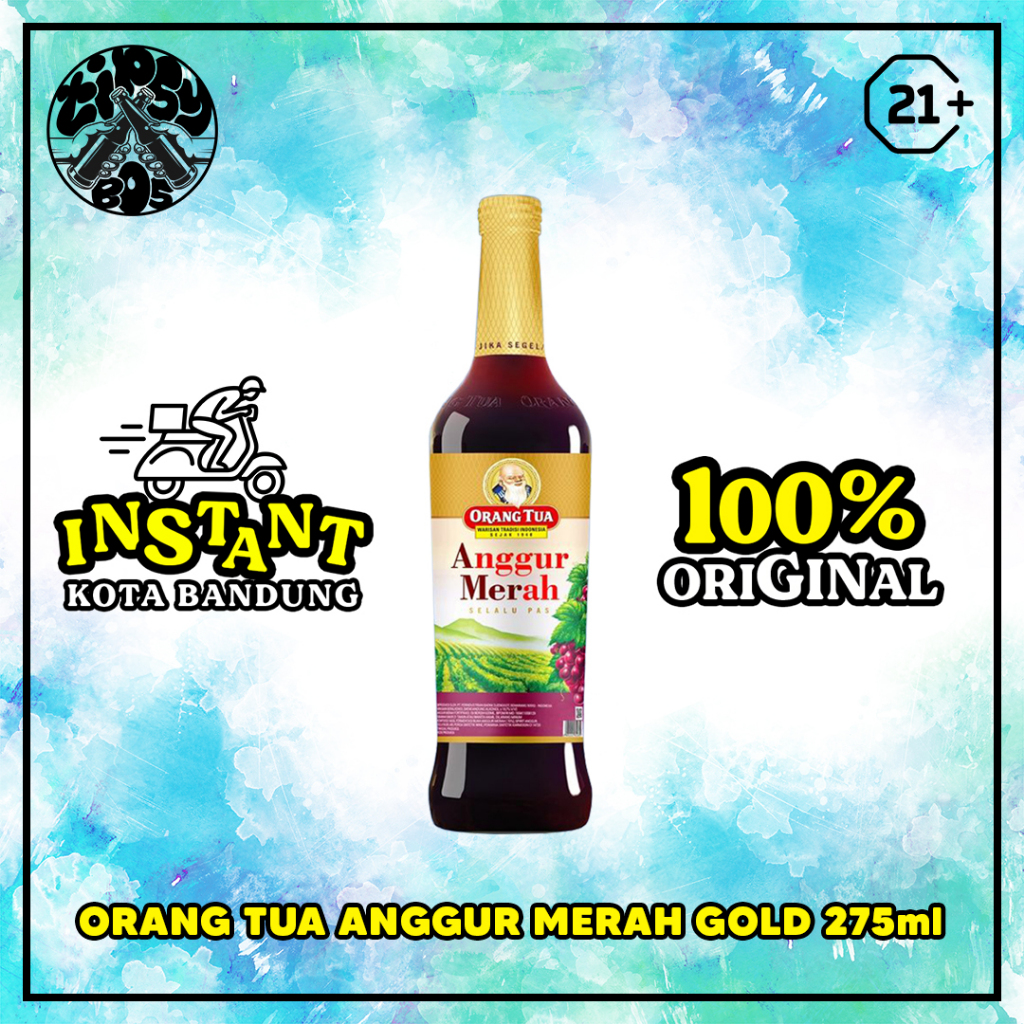 Jual Orang Tua Anggur Merah Gold Kecil Amer 275ml - Tipsybos | Shopee ...