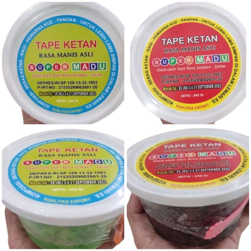 Jual TAPE KETAN MERK SUPER MADU KHAS JEMBER Shopee Indonesia