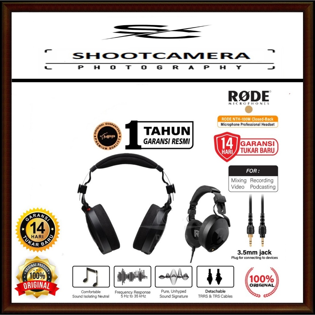 Jual RODE NTH50 Professional On-Ear Headphones / RODE NTH-100 ...