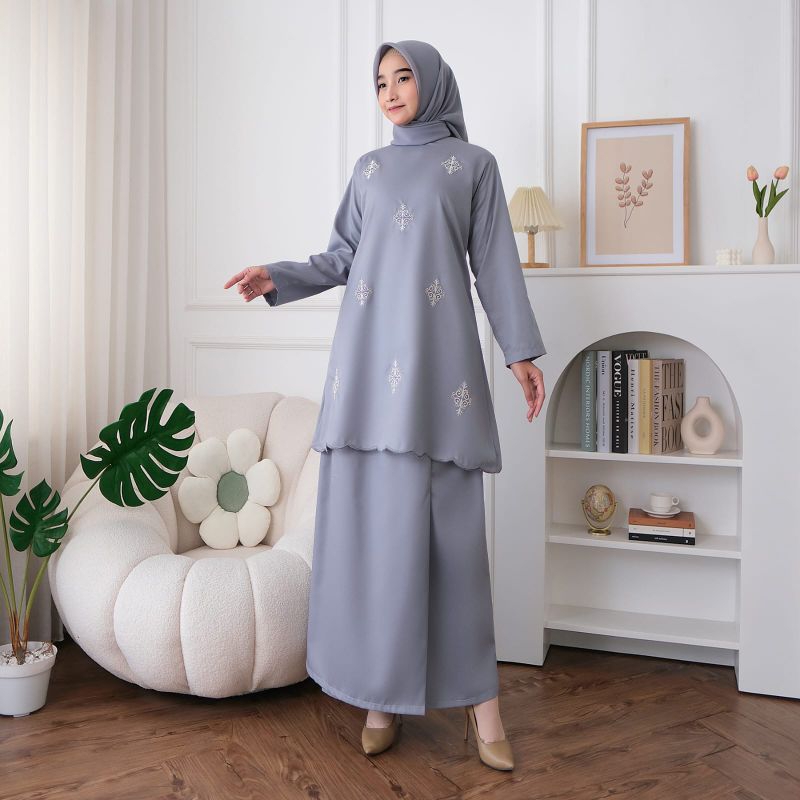 Jual One Set Setelan Rok Kurung Melayu Original Kualitas Premiumm ...
