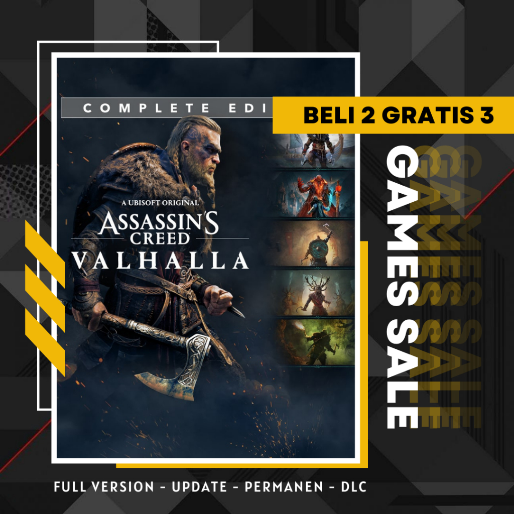 Jual ASSASSINS CREED VALHALLA COMPLETE EDITION - GAME PC - GAME LAPTOP ...