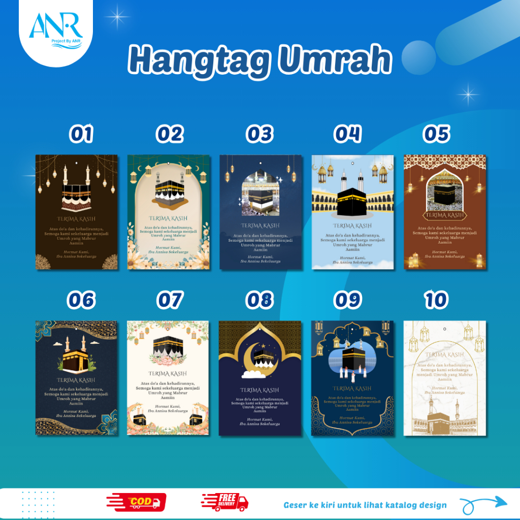 Jual D52 Hangtag Umrah Custom | Hang Tag Umroh Haji tag label ...