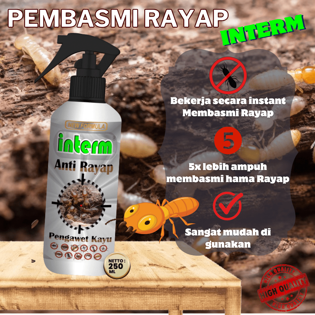 Jual ANTI RAYAP KUSEN KAYU/ OBAT KAYU ANTI RAYAP DAN BUBUK/ OBAT