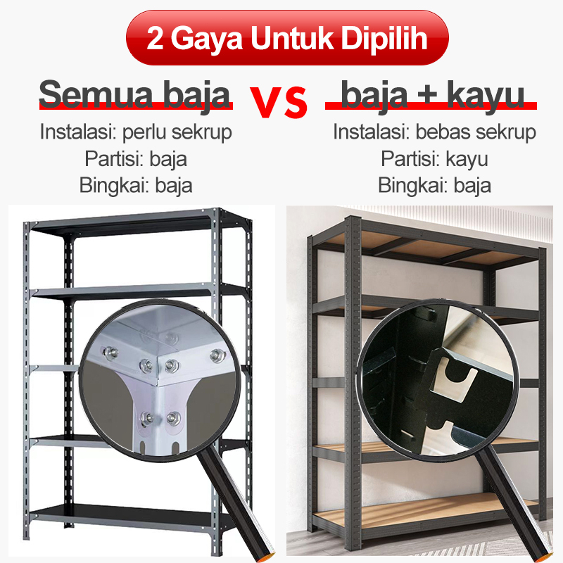 Jual 120*40*200cm Rak Besi / Rak Besi Siku / Rak Susun / Rak Besi Siku ...
