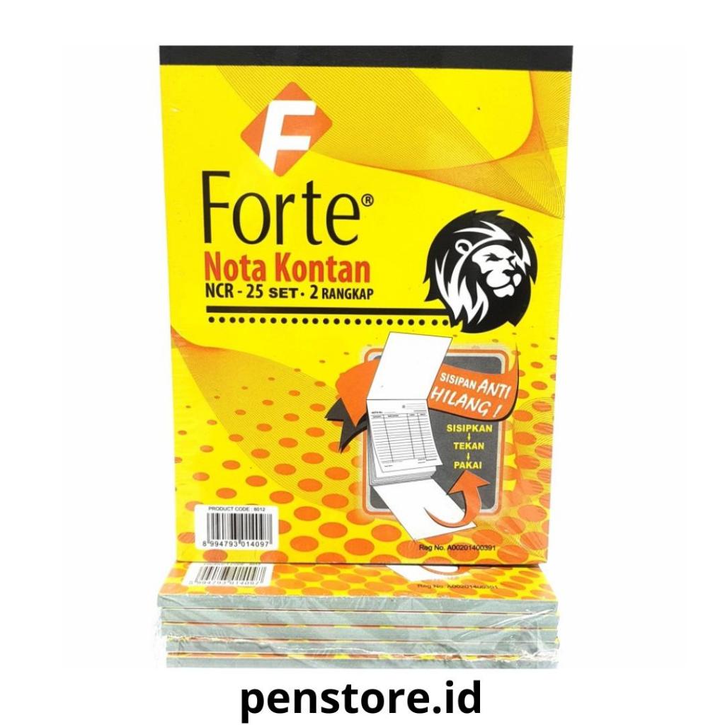 Jual (pcs) Nota Kontan FORTE B2 (2Ply) Besar - NCR 25 Set (2 Rangkap ...