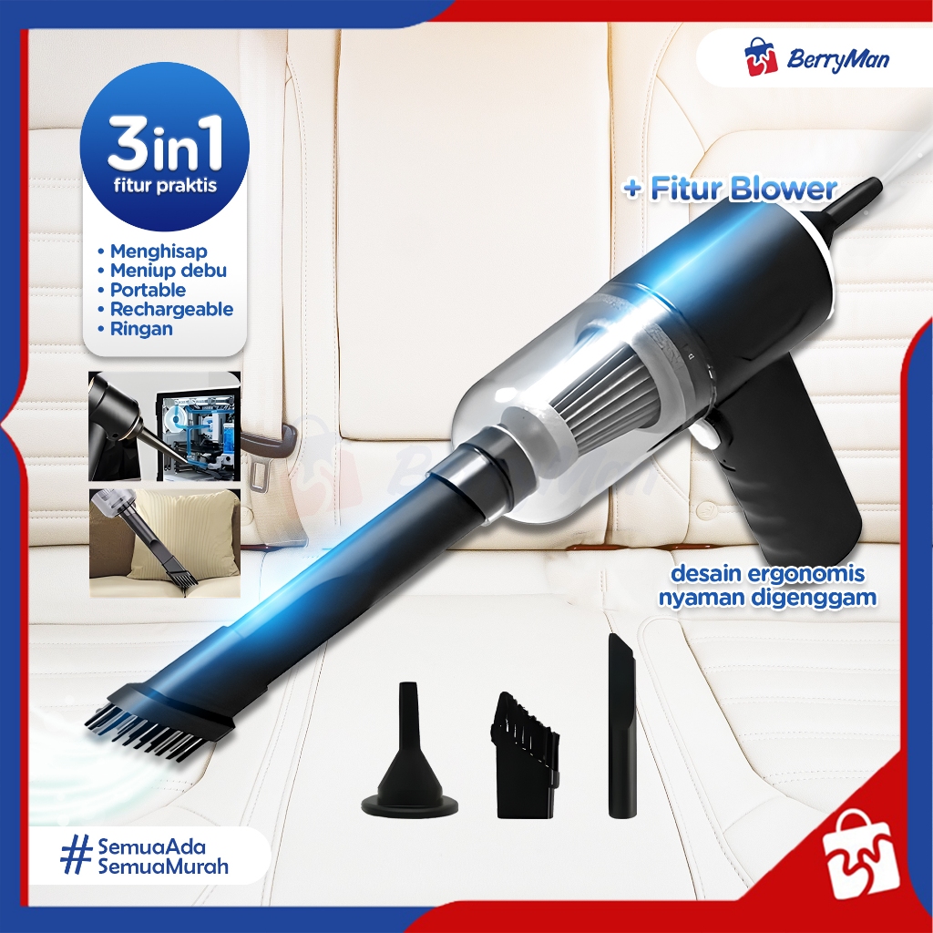 Jual Vacuum Cleaner Mobil In Mini Portable Penghisap Debu Tanpa