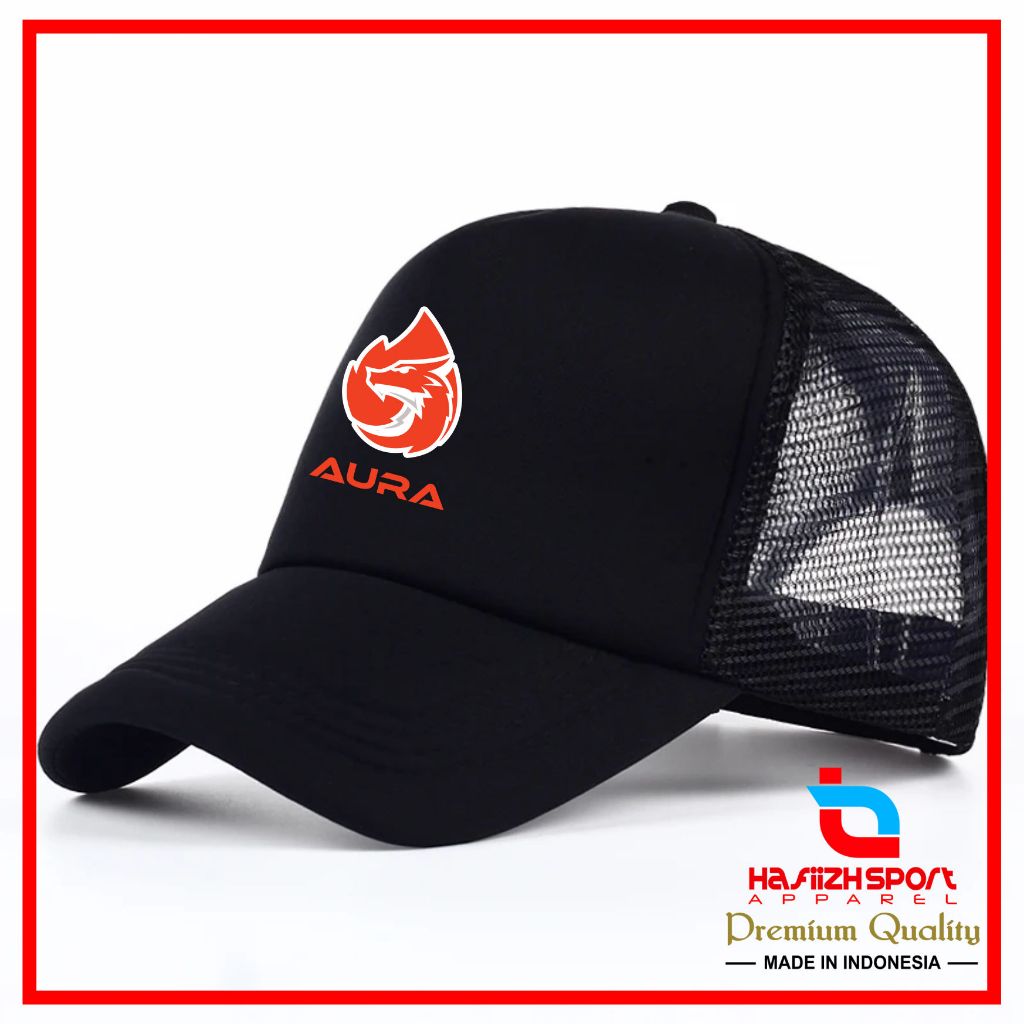 Jual Topi Jaring Mobile Legends Aura E-sport / Topi Trucker Mlbb Aura ...
