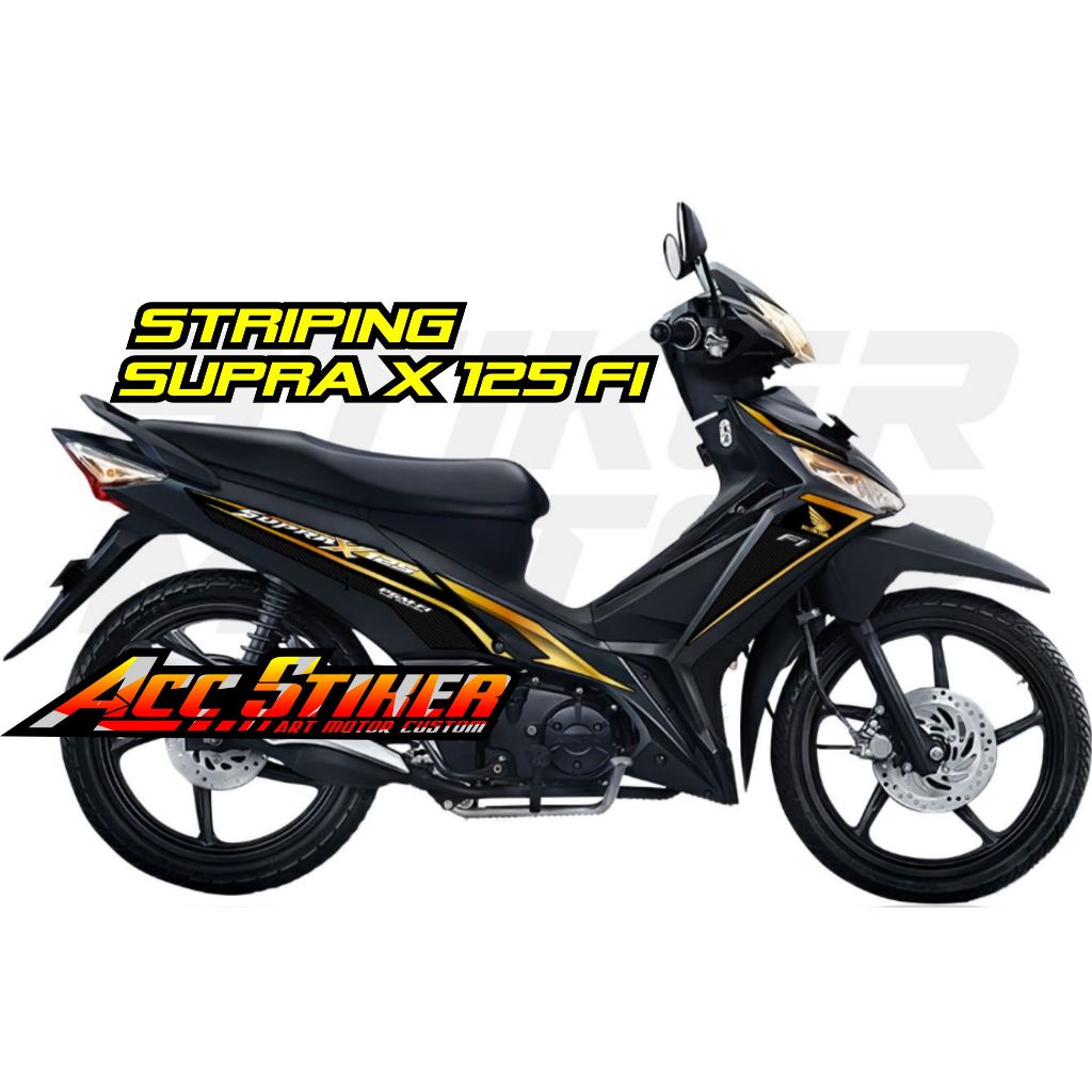 Jual STRIPING SUPRA X 125 FI/HONDA WAVE 125 FI/SUPRA X125 NEW/STIKER ...