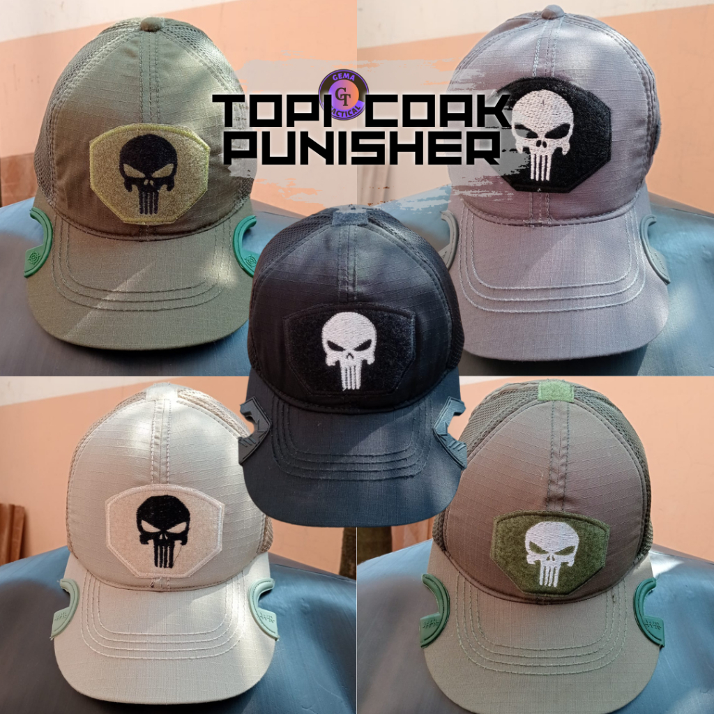 Jual Topi Coak Punisher / Topi Punisher / Topi Tengkorak Coak / Topi ...