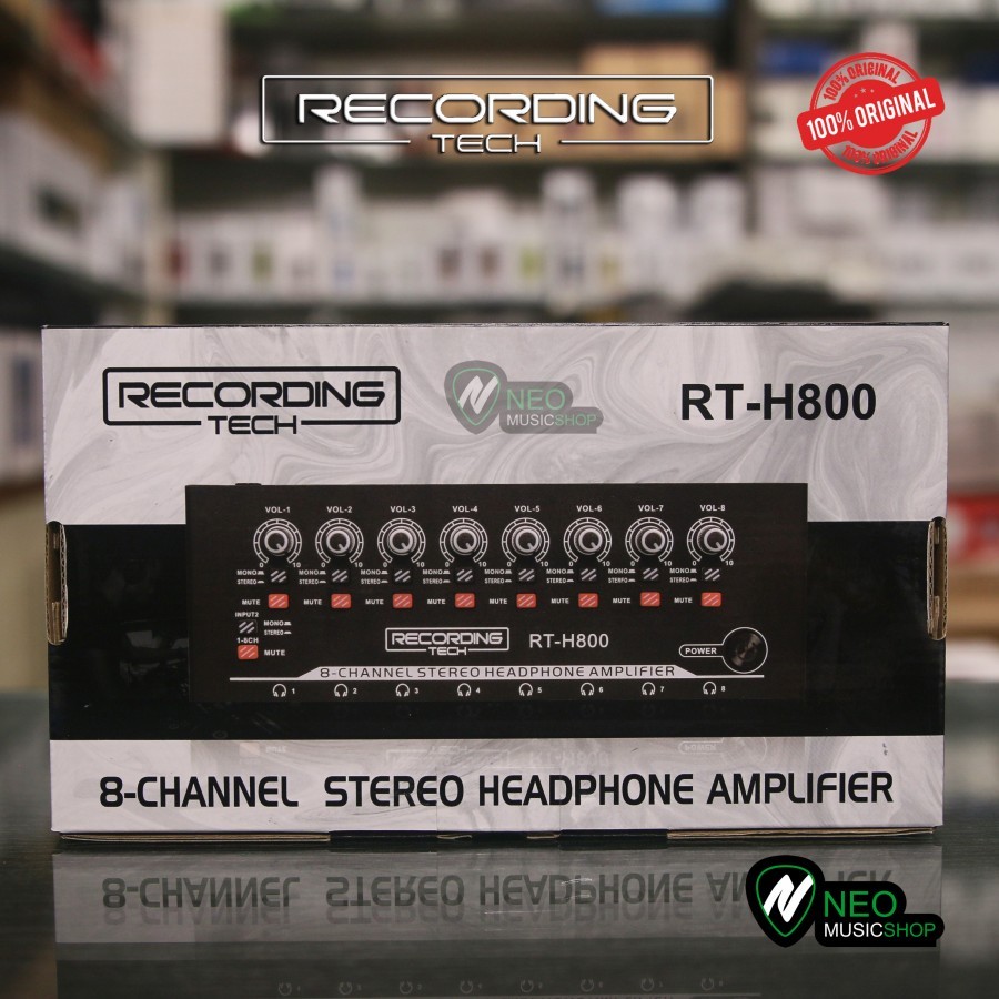 Jual RECORDING TECH RT H800 RTH800 8 Channel Headphone Amplifier ...