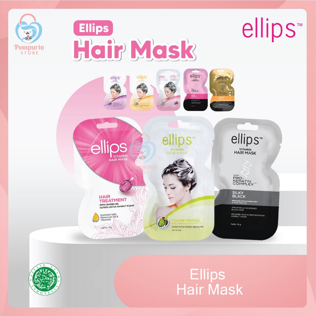 Jual ELLIPS Hair Mask / Pro Keratin Complex - Masker Rambut Sachet ...