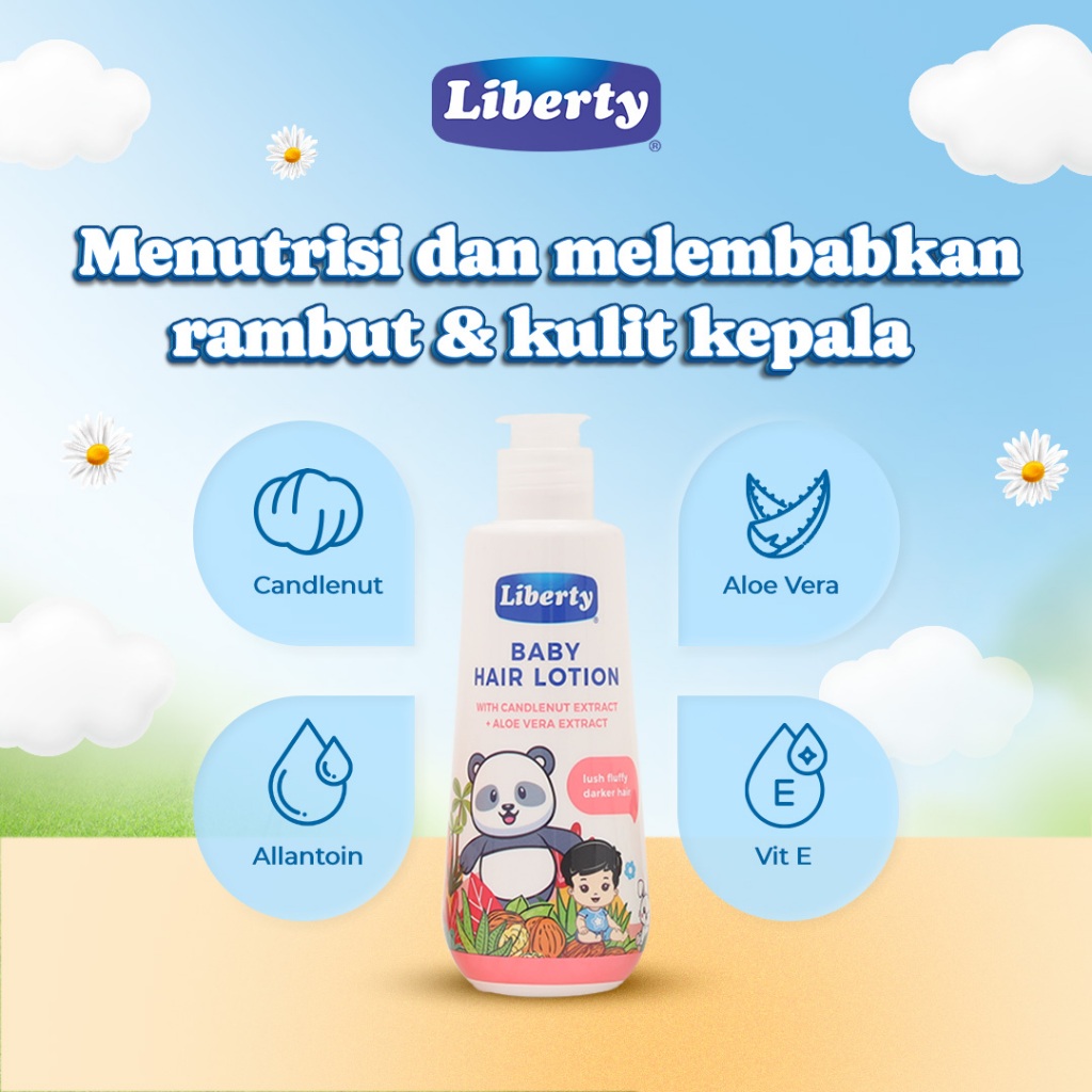 Jual Liberty Baby Hair Lotion Candlenut + Aloe Vera 150ml Rambut