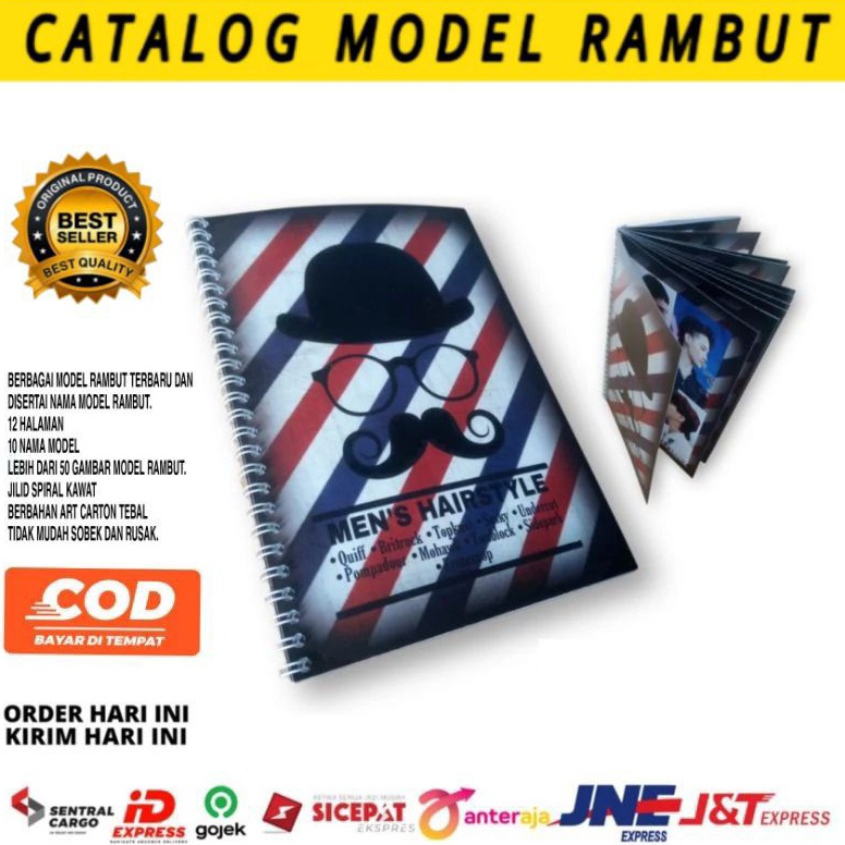 Jual KODE N4D CATALOG BARBERSHOP BUKU MODEL RAMBUT POSTER BARBERSHOP ...