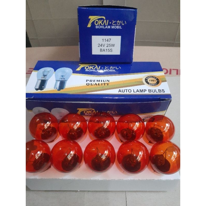 Jual dop bohlamp engkel bsr 24v amber tokai | Shopee Indonesia
