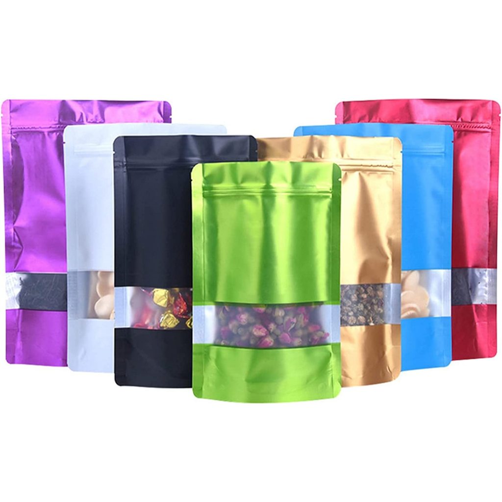 Jual Standing Pouch Window Transmetz 7 Warna 7 ukuran isi 50 per pack ...