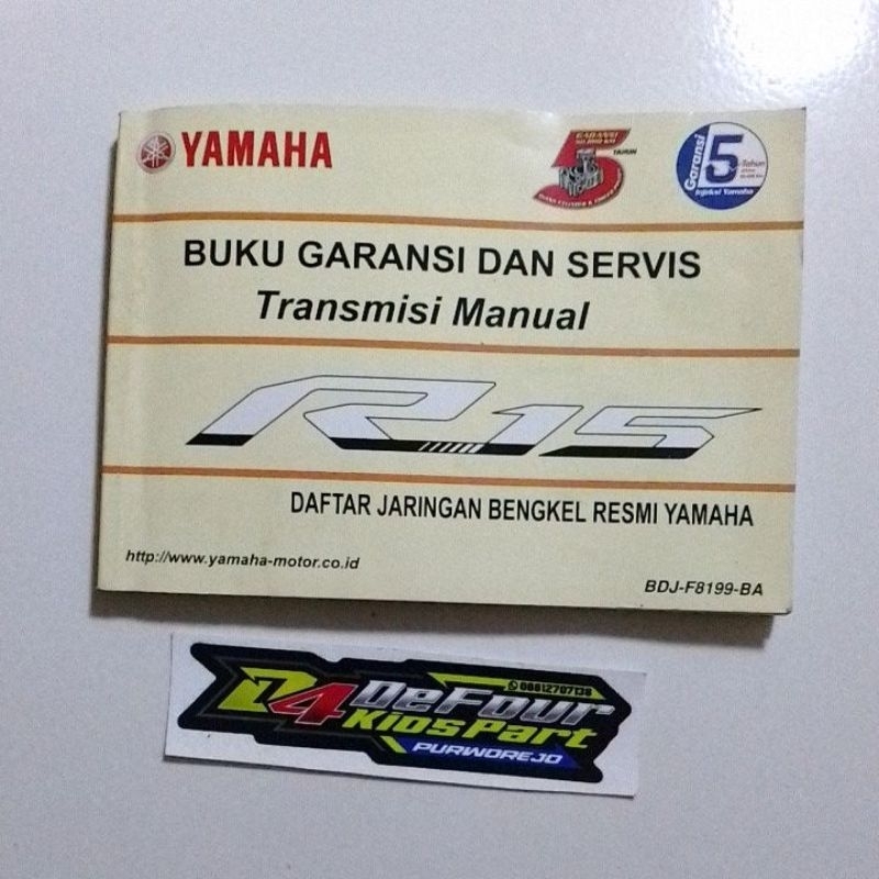 Jual Buku Garansi dan service Yamaha R15 new | Shopee Indonesia