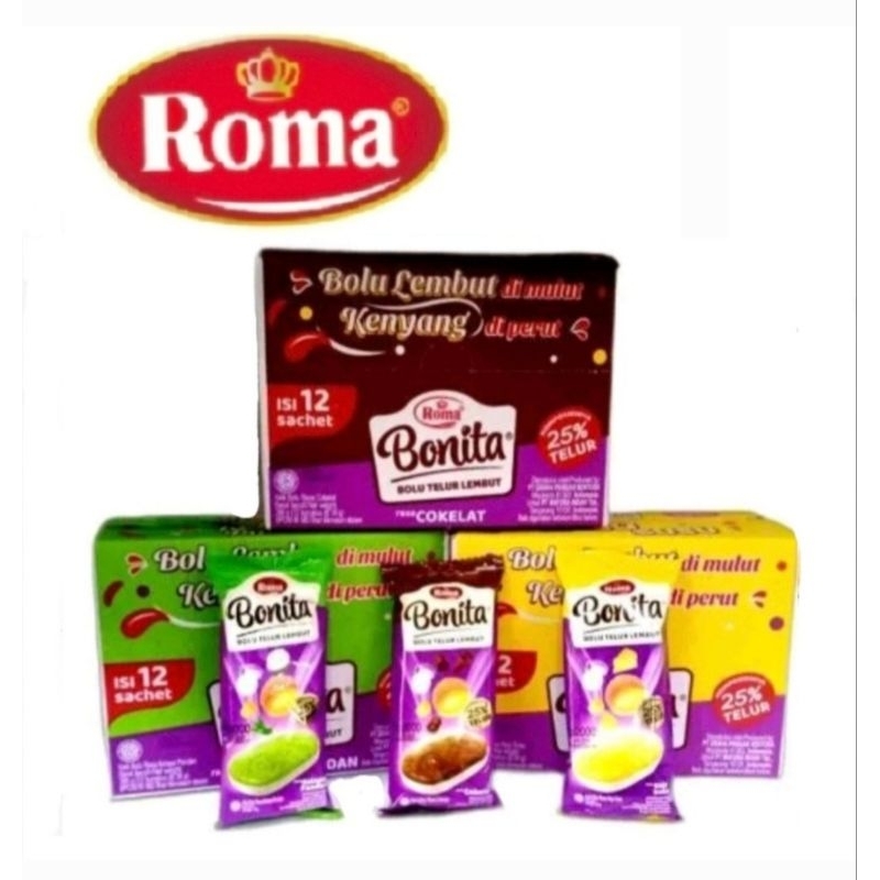Jual Bonita Bolu / Roma Bonita Bolu Telur lembut / Roti Bolu siap makan ...