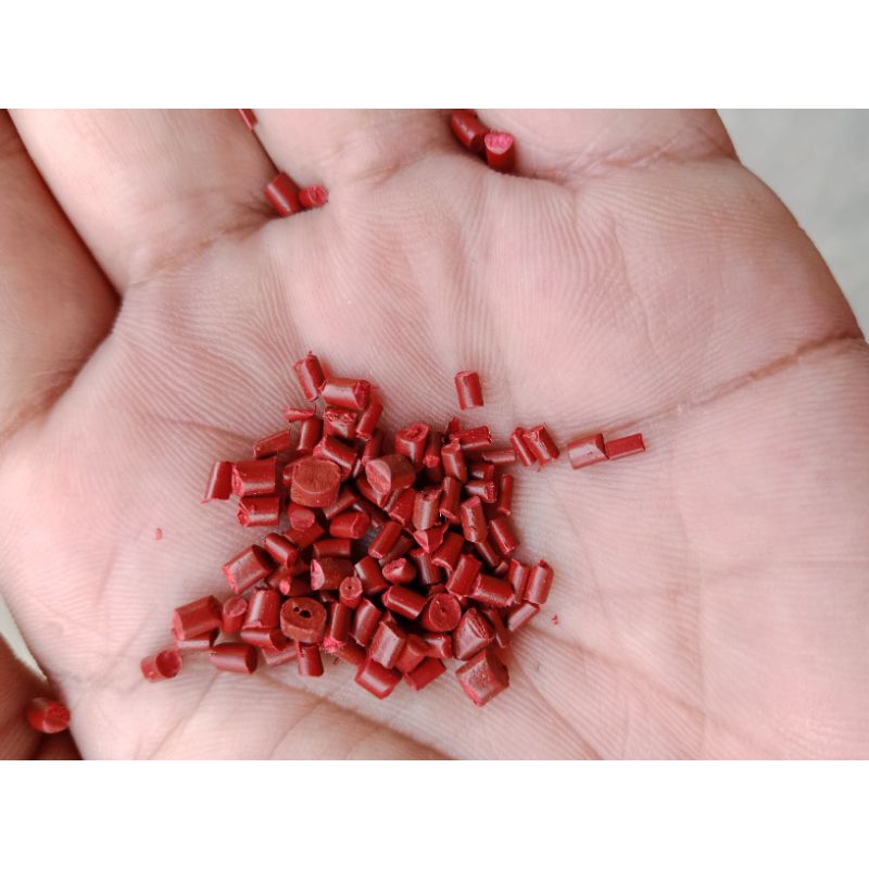Jual pewarna merah maroon masterbatch pigmen biji plastik inject dan ...
