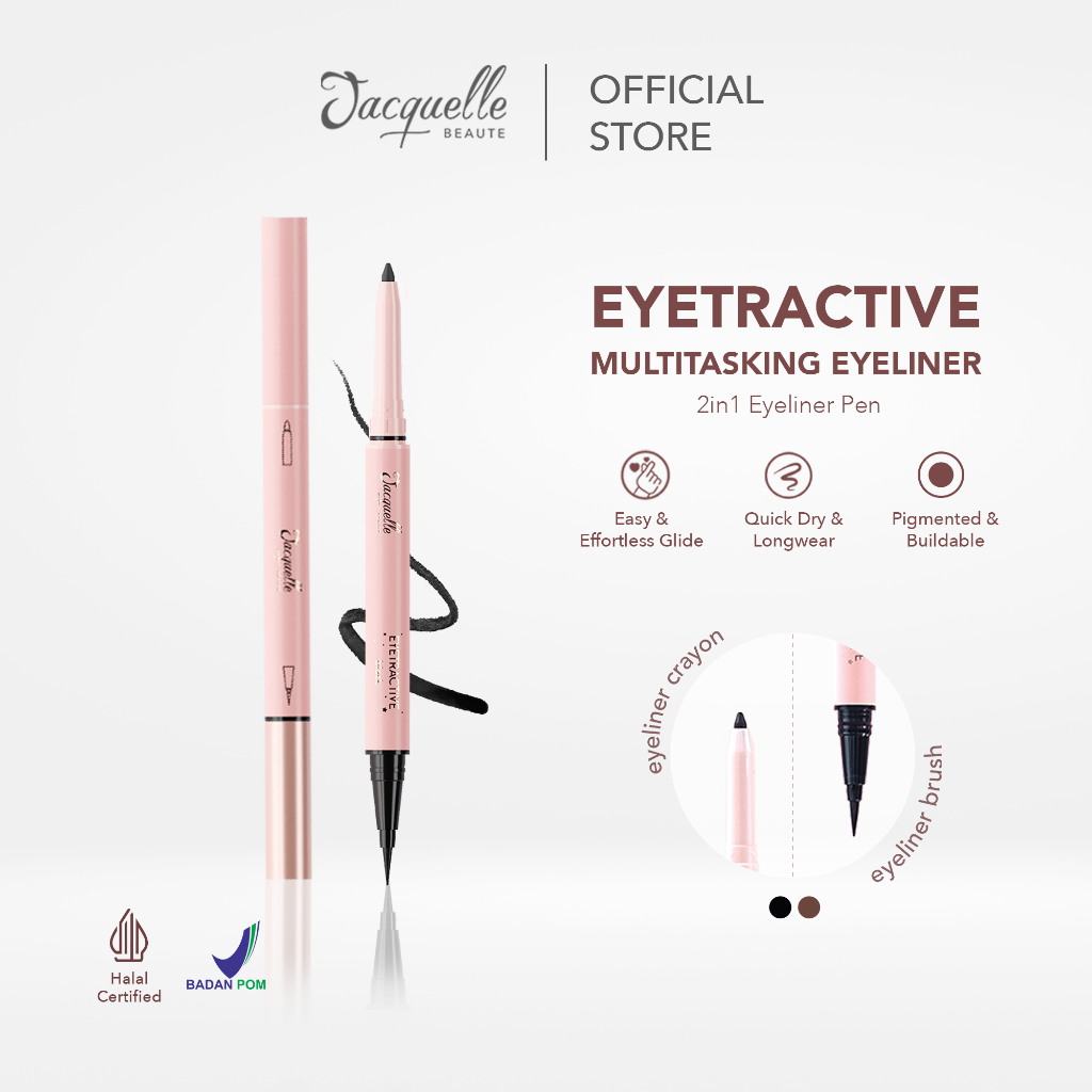 Jual Jacquelle Eyetractive Multitasking Eyeliner DoubleTip Eyeliner Pen Eyeliner Pencil