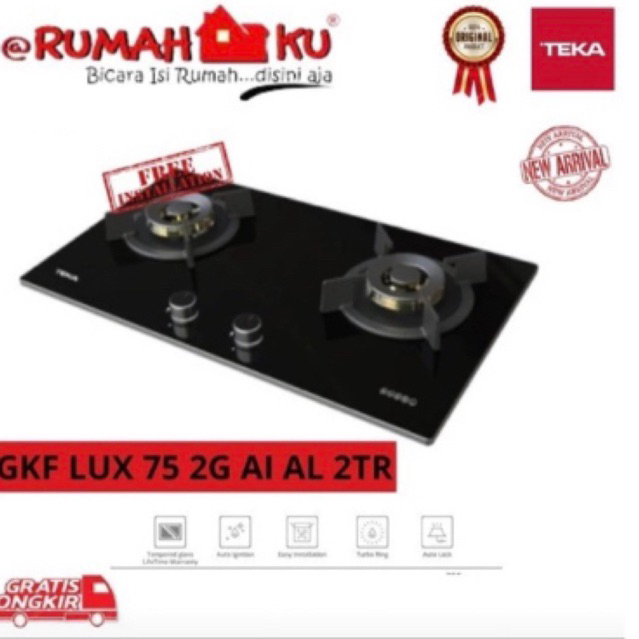 Jual KOMPOR TANAM GAS TEKA GKF LUX 75 2G AI AL 2TR BUILT-IN GAS HOB ...