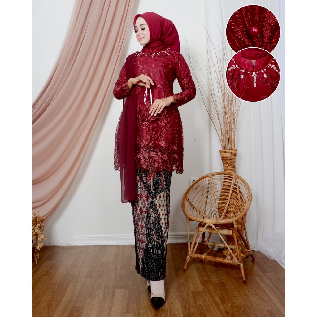 Jual SATU SET KEBAYA SELENDANG PUTRI | KEBAYA MODERN SET KEBAYA ...