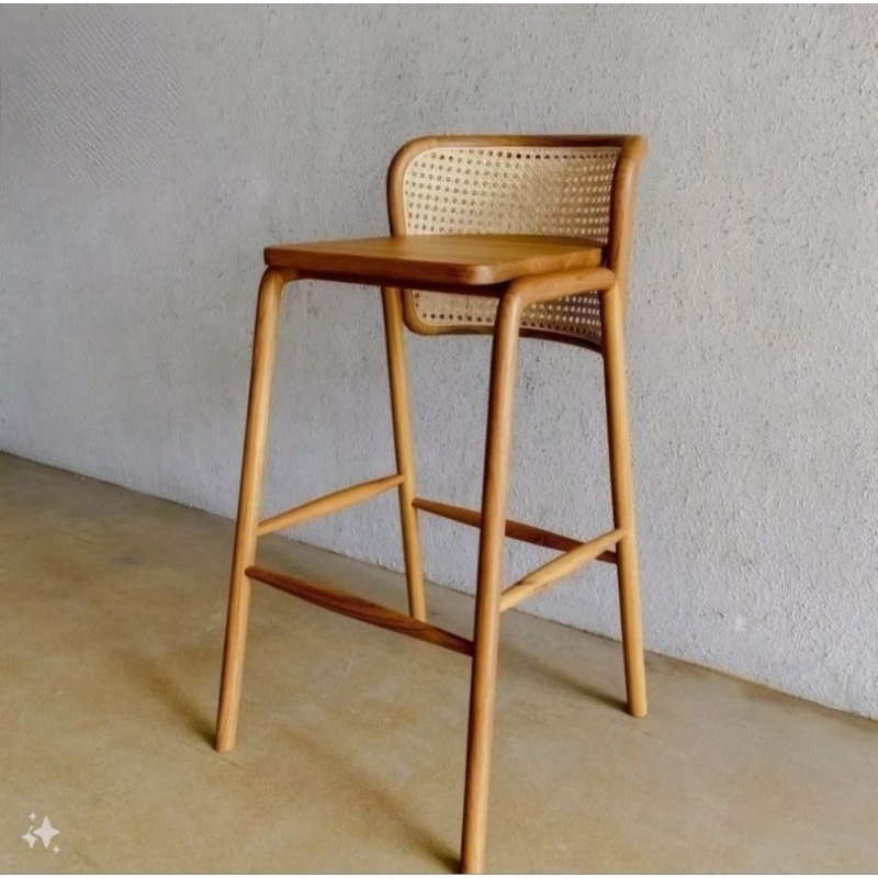Jual Kursi bar rotan kursi cafe bar minimalis | Shopee Indonesia