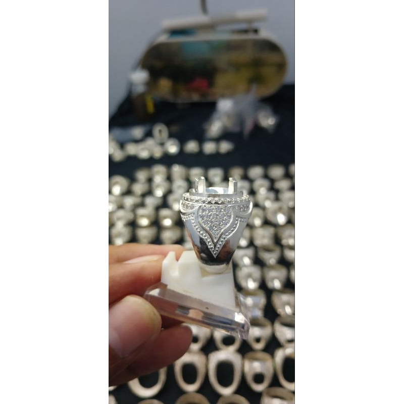 Jual Ring Perak semi micro kuku mewah | Shopee Indonesia