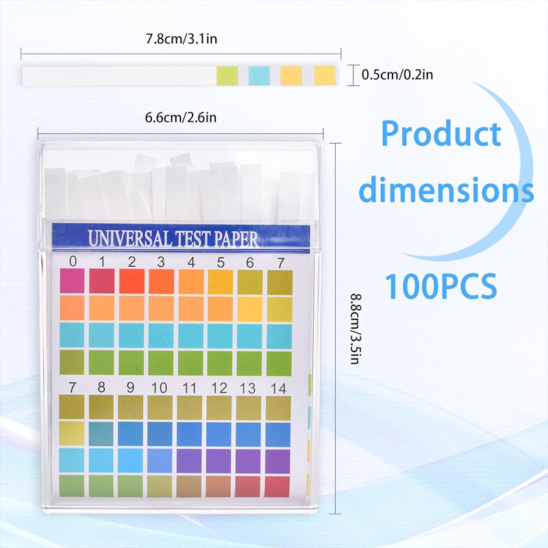 Jual Kertas lakmus 100 ph paper 100 strip Universal test paper | Shopee ...