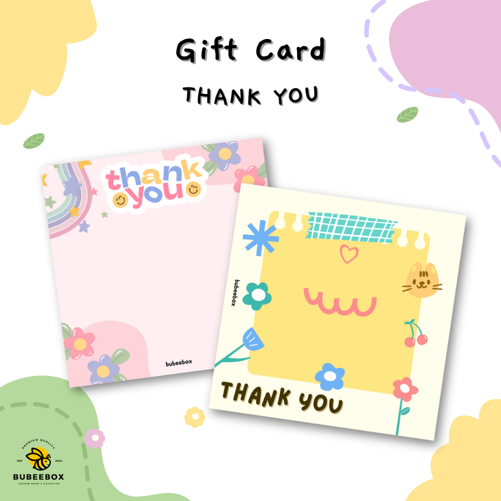 Jual Alas Packaging Mini Gift Thank You / Alas Custom Gift Card / Alas ...