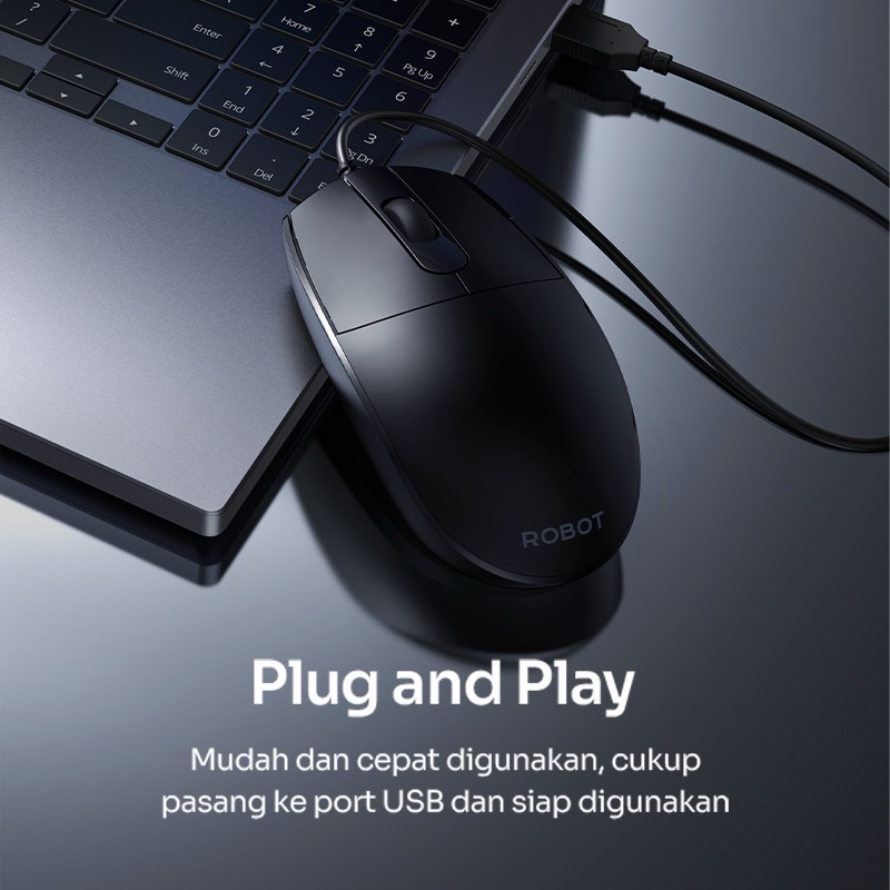 Jual MOUSE ROBOT M102 / MOUSE BANDA , ROBOT Optical Mouse Office Wired ...