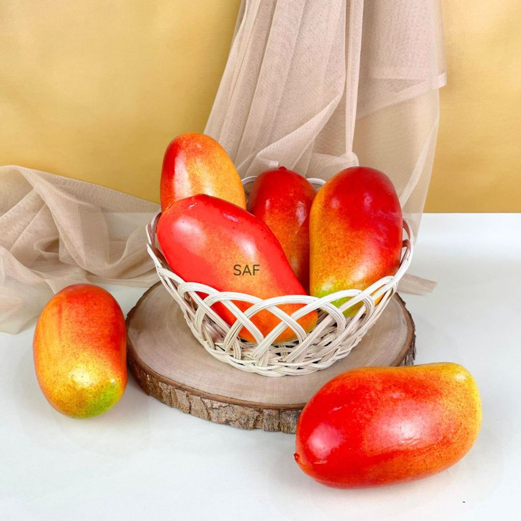 Jual SAF Mangga Merah Buah Artificial Palsu - Fake Mango Props Foto ...