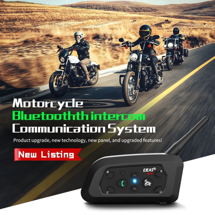 Jual EJEAS V6 Pro Plus Pro+ Bluetooth Intercom Headset Type C Vnetphone ...
